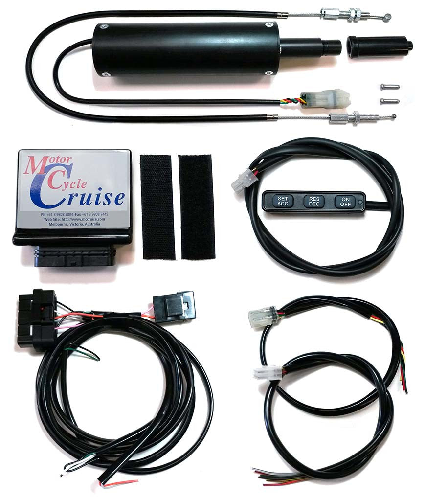 Electric Servo Universal Cruise Kit  MCCruise – Motorcycle Cruise Controls